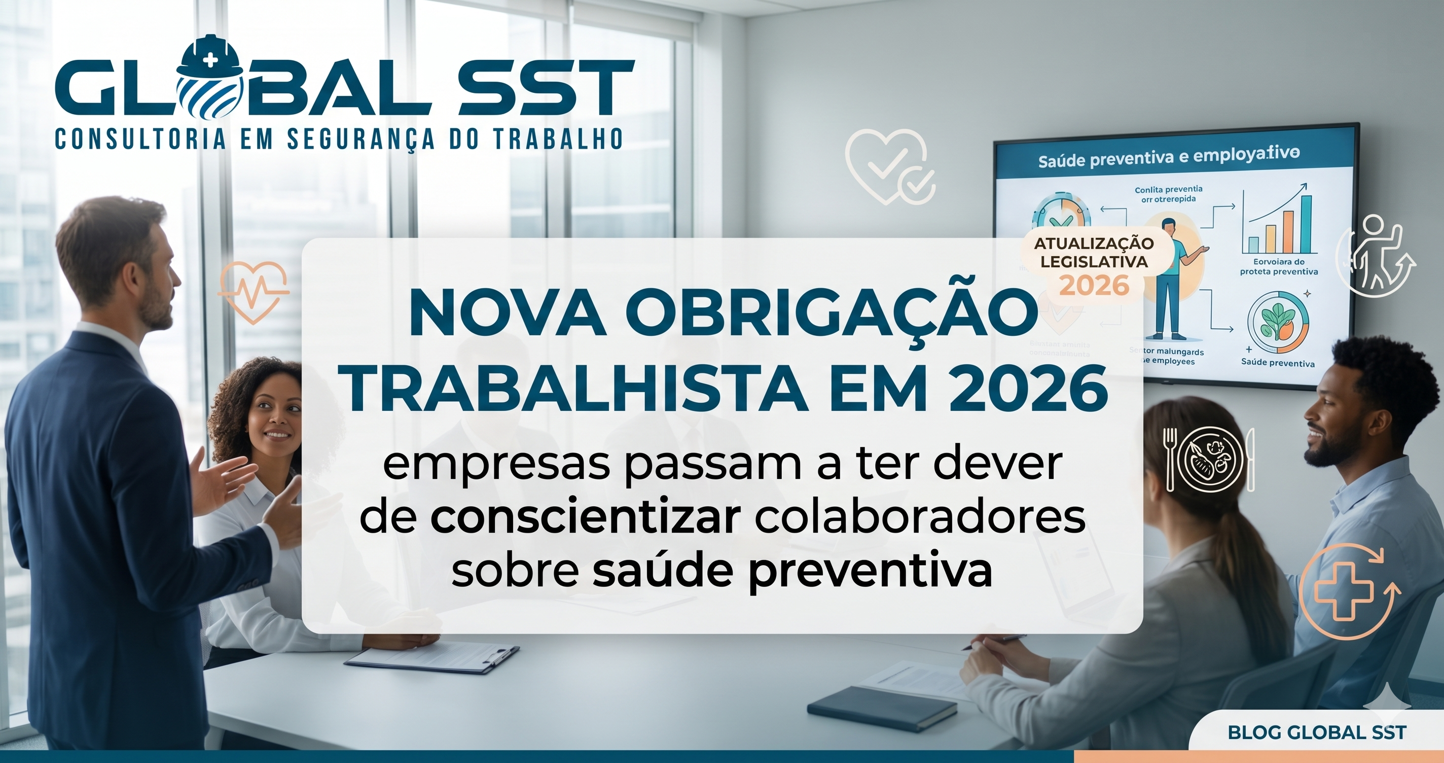 Nova obrigação trabalhista em 2026: empresas passam a ter dever de conscientizar colaboradores sobre saúde preventiva